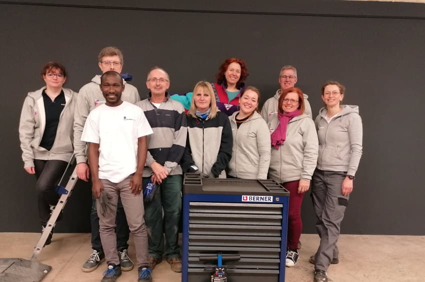 MOBILITES 89 relooke deux de ses ateliers et bénéficie de nouveaux équipements : merci BERNER !