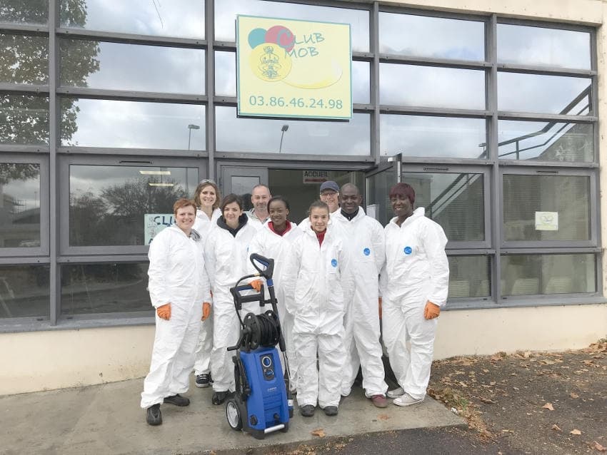 Les collaborateurs du groupe BERNER donnent du cœur à l’ouvrage en soutenant le Club MOB d’Auxerre