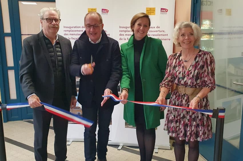 Des travaux pour réduire les dépenses d’énergie : la gare de Tonnerre sur de bons rails grâce à la Région et la SNCF