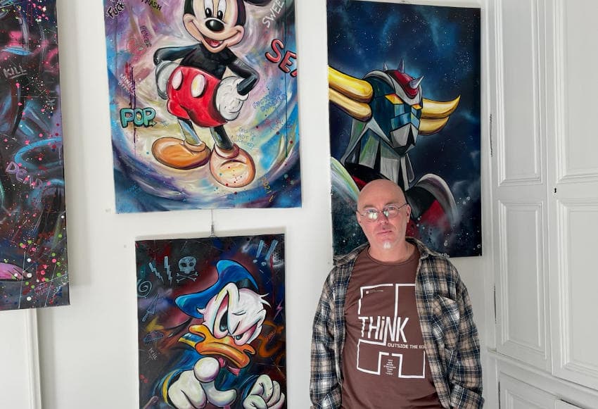 L’imaginaire fertile du peintre Hervé VILETTE se découvre entre ésotérisme et pop art chez « Porte 68 » à Auxerre