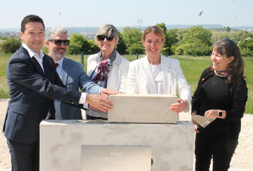 Une « pierre vive » posée en faveur d’un projet décarboné : EDF prend date avec son futur siège régional à Dijon