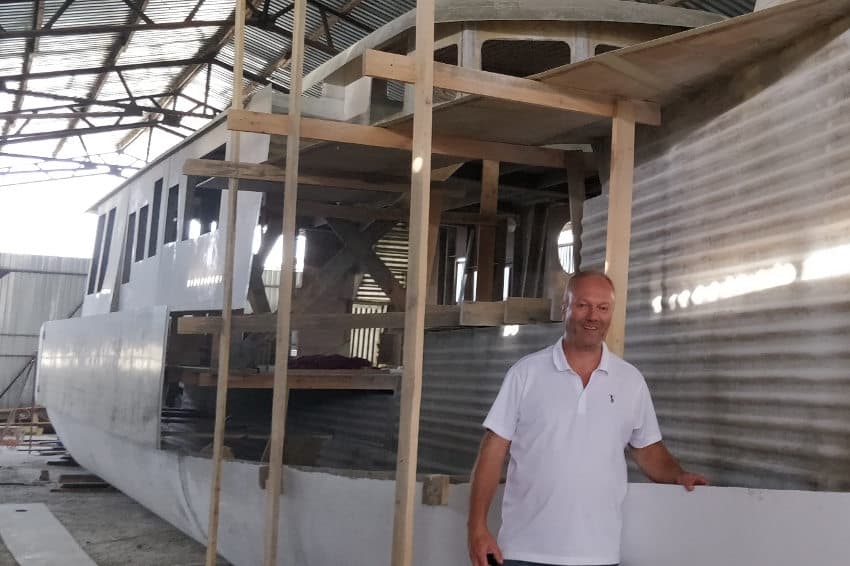 Il construit un bateau et veut développer de la maintenance : Auxerre, port d’attache de Laurent BOUQUET DES CHAUX