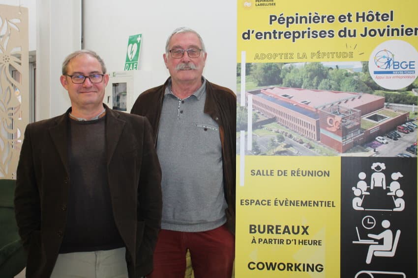 Un nouveau tandem qui n’est pas en roue libre à la tête de BGE Nièvre Yonne : Cyril AUBRY/Jean-Luc KLEIN