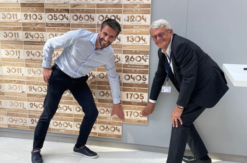 Rêve de gosse : Patrick GENDRAUD immortalise le soutien de l’Yonne pour Paris 2024 aux côtés de Tony ESTANGUET