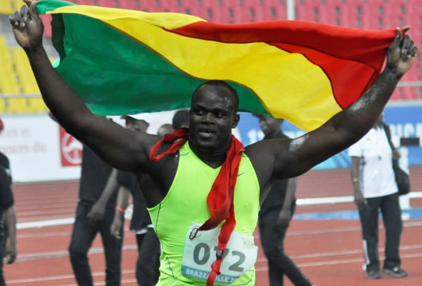 Le « Gladiateur » va entrer dans l’arène audio de la foire de Sens : l’athlète Franck ELEMBA lorgne sur Paris 2024 !