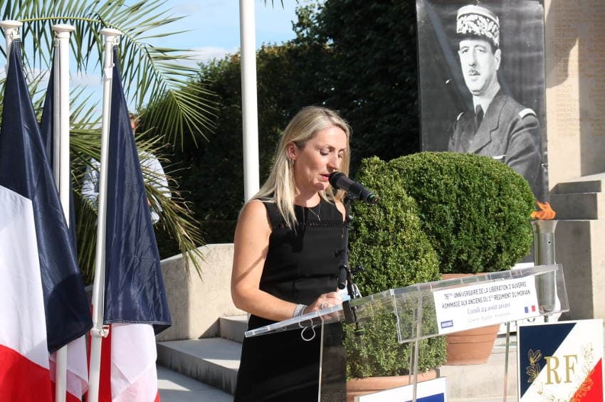 Cérémonie de la Libération d’Auxerre : une première protocolaire pour l’élue Patricia VOYE…