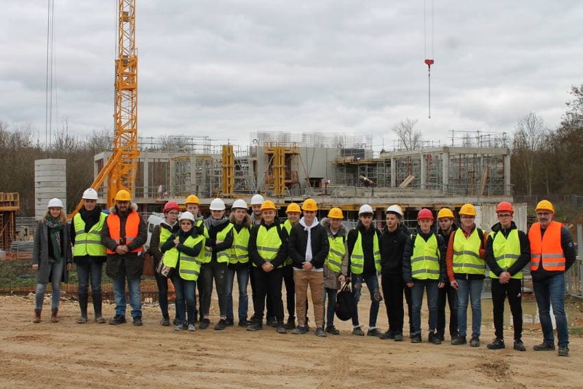 Education : immersion lycéenne sur le chantier du futur Pôle environnemental communautaire