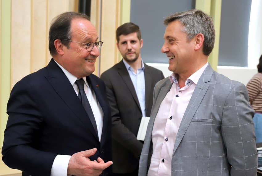 Clin d’œil : et un petit cliché pour la postérité avec François HOLLANDE !