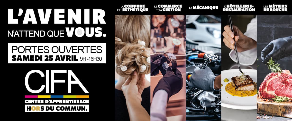 CIFA Auxerre — Portes ouvertes 25 avril 2026