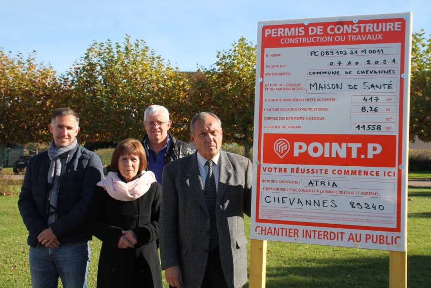 Le projet de maison de santé est sur les rails : les habitants de CHEVANNES profiteront des soins presqu’à domicile fin 2022