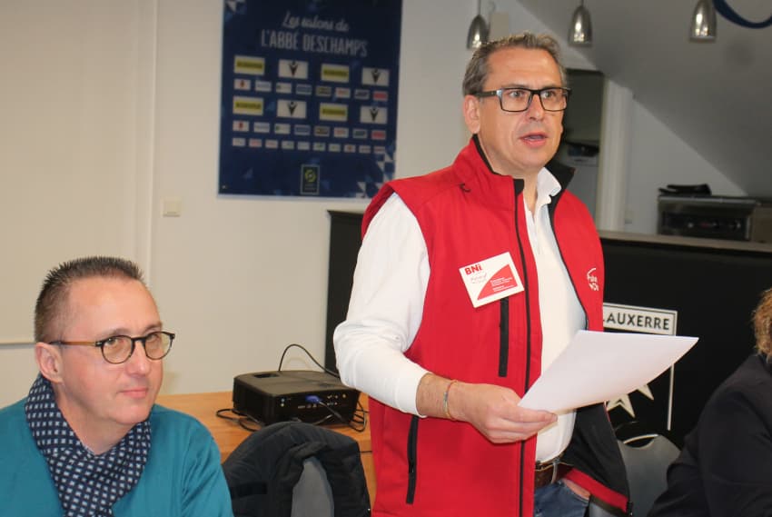 Le réseau d’affaires change de président, le BNI Auxerre entame une nouvelle gouvernance avec Francis MOREAU