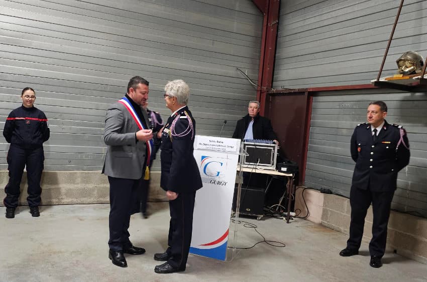 Le dévouement est récompensé à sa juste valeur au CPI de Gurgy : cinq sapeurs-pompiers volontaires décorés !