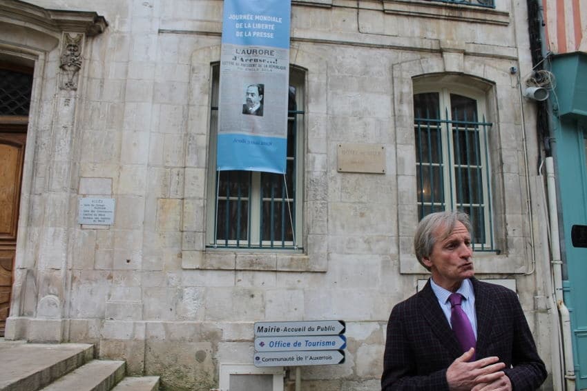 La liberté de la presse et ses symboles défendus par la Ville d’Auxerre…