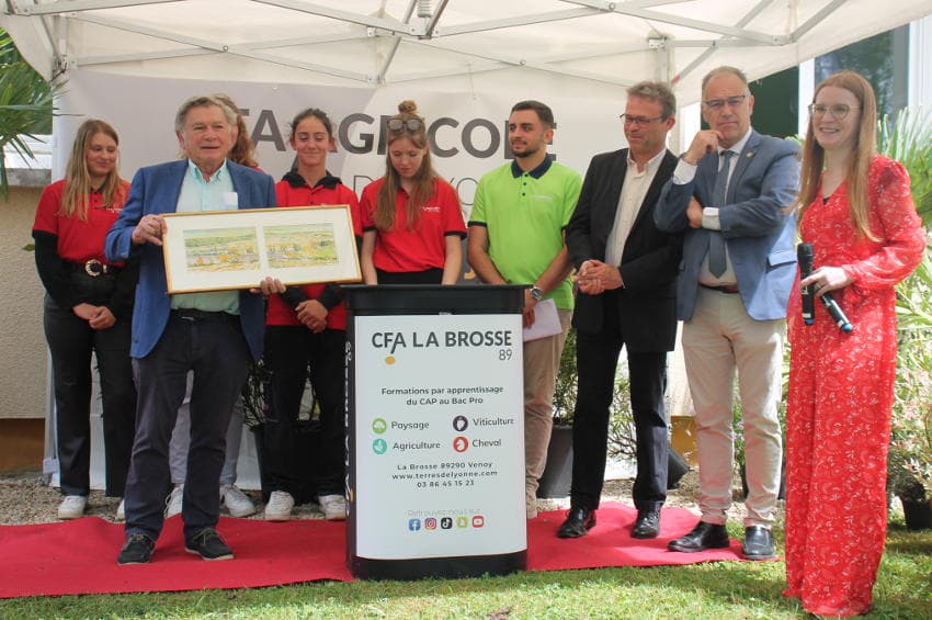 Le « traiteur intraitable » motive les apprentis du CFA La Brosse : « il faut bosser, bosser, bosser et…oser » dixit Pierre MARTINET !