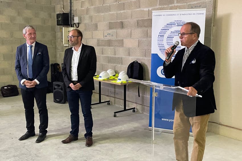 La première pierre est posée à Auxerre : la CCI accueillera les entreprises dans son « Octopus’s Garden » en 2024 !