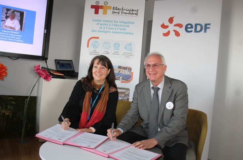 Générosité : EDF BFC soutient les interventions solidaires des « Electriciens sans Frontières » dans le monde