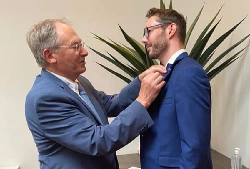 Ils se passent le flambeau au Lions : Pierre-Nicolas JOLIOT succède à Charles-Hervé MOREAU à la présidence de zone
