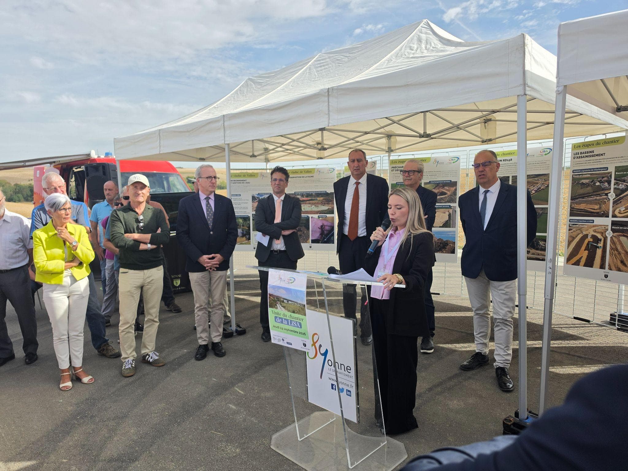 LiSA à Auxerre : le viaduc du ru de Vallan prend forme