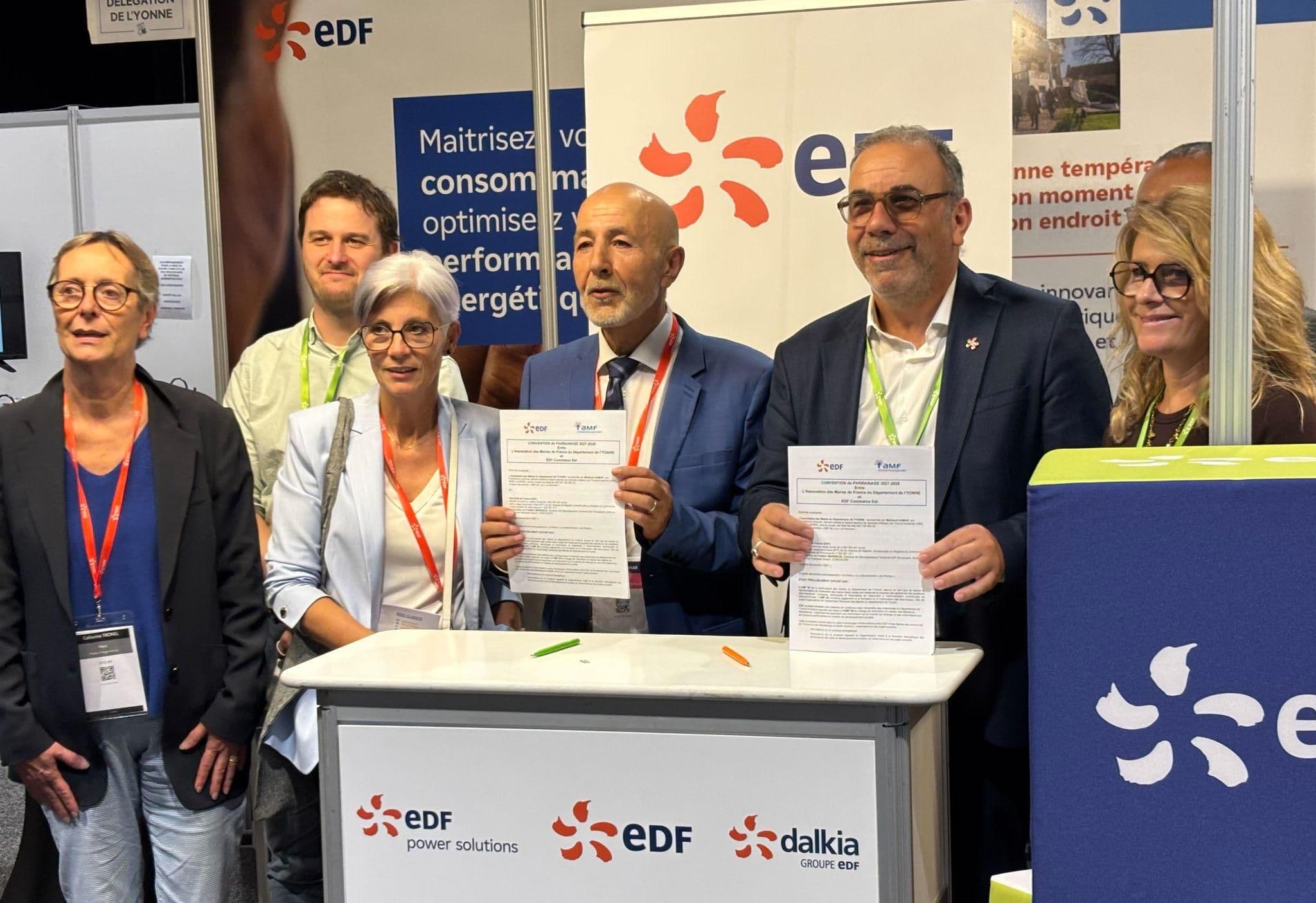 Le courant passe bien avec EDF et ENEDIS : l’AMF 89 renouvelle ses conventions de partenariat