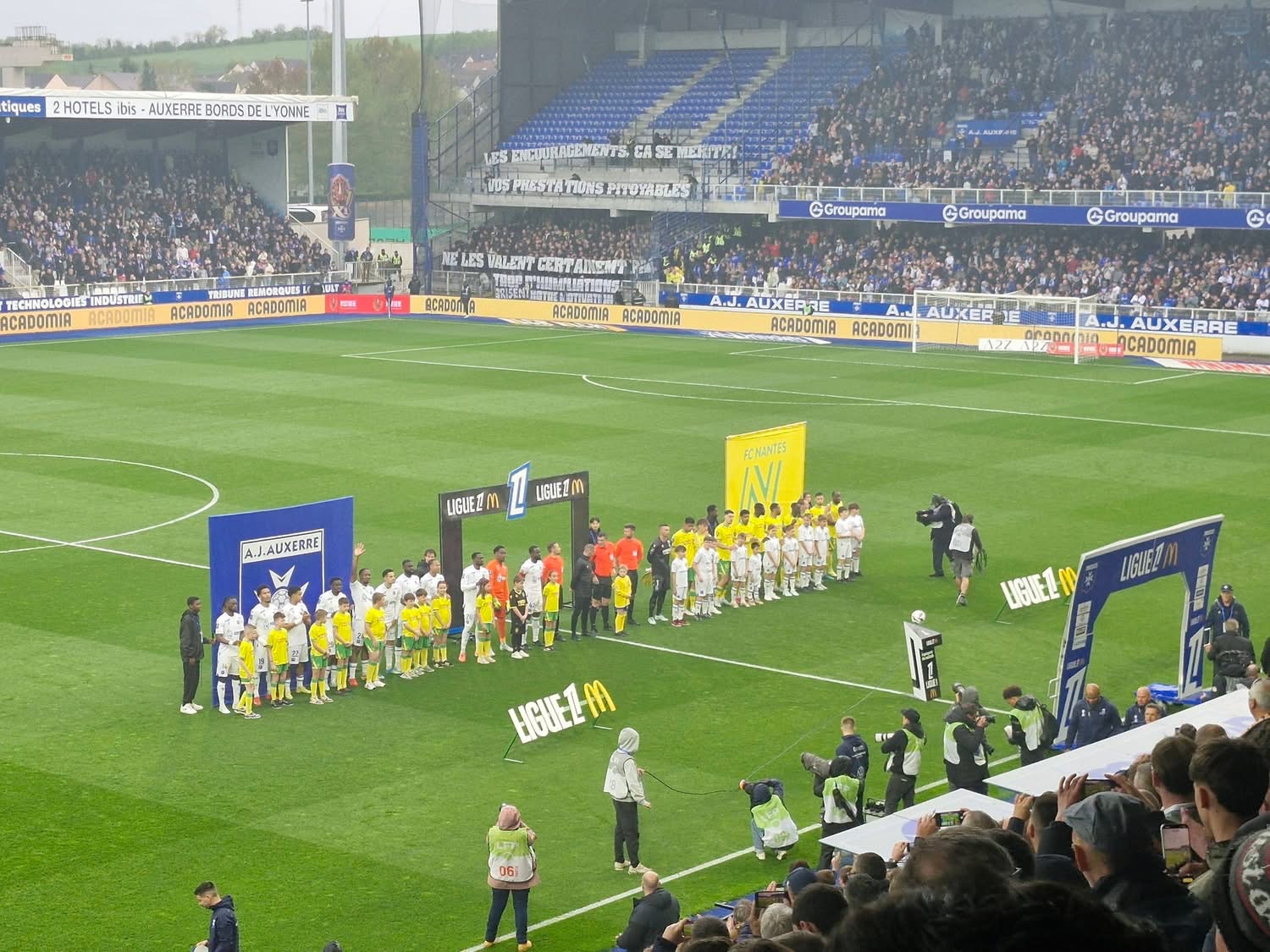 Protocole avant-match