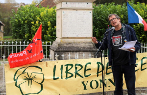 « Le monde n’a pas su tirer de leçons de l’Histoire et notamment des deux premiers conflits mondiaux qui ont dévasté des populations entières au début du XXème siècle. Le risque d’embrasement est très pesant aujourd’hui sur la planète ; bon nombre d’intervenants à l’instar du président de La « Libre Pensée » Jean-Noël GIUENARD ont relayé dans leurs propos devant le monument aux morts de Gy-L’Evêque… ».