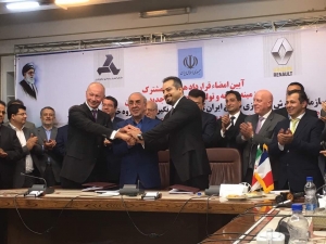 « Les trois partenaires de cette joint-venture entérinent cet accord capital au développement de la marque française en Iran… ».