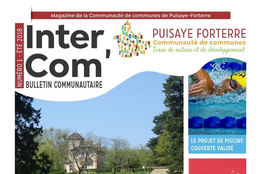 « Le premier numéro du magazine de la Communauté de communes de Puisaye Forterre est paru en ce mois de juillet. Edité à 20 000 exemplaires, les trois numéros annuels auront pour objectif d’expliquer les rouages opérationnels de l’organe institutionnel dans les domaines de l’environnement, l’économie, la santé, l’enfance, l’urbanisme. Il est l’œuvre du service communication de la communauté de communes… ».