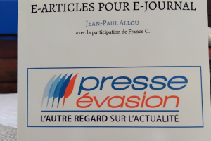 « Détenteur de deux doctorats (droit et gestion), maître de conférences aux universités, reconnu dans le milieu bancaire et financier pour la création d’un progiciel (détection du risque de faillite), le journaliste Jean-Paul ALLOU publie aux côtés de son amie, France C., le deuxième tome de ses chroniques publiées régulièrement dans les colonnes de Presse Evasion… ».