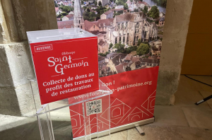 « L’évènement viticole du jour se déroule à l’hôtel des ventes de Me Frédéric LEFRANC où à partir de 16h30 seront mis aux enchères sept lots de trois bouteilles de nectar produit sur le Clos de la Chaînette auxerrois. Une vente au profit de la souscription de la Fondation du Patrimoine pour la restauration des toitures de l'église abbatiale de Saint Germain… ».