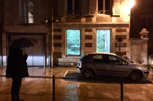 « Ingénieuse idée que celle-ci : projeter des œuvres artistiques dans les fenêtres d’une galerie d’art afin de partager la culture et son onirisme vers les passants qui se pressent de respecter le couvre-feu. On doit cette créativité à l’association auxerroise Hors Cadre… ».