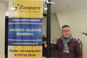 « Le dirigeant de la société TANDEM, Pascal DEMARTIN, déploie toute la panoplie de possibilités offertes par la communication et la publicité pour dynamiser l’image de ses partenaires, issus des milieux professionnels. En déménageant à Auxerre, le chef d’entreprise souhaite accroître sa visibilité et étendre son cœur de cible… ».