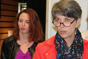 « La sous-préfète de l’Avallonnais et du Tonnerrois Cécile RACKETTE (à gauche) aura pour mission de coordonner et animer la nouvelle cellule de crise initiée par la préfecture de l’Yonne consacrée au tourisme. La présidente de l’agence Yonne Tourisme Anne JERUSALEM (à droite) en sera partie prenante… ».