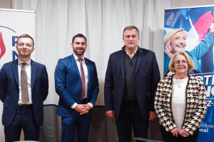 « Vincent HAMELIN, référent Yonne de l&#039;UDR, Julien ODOUL, député de l&#039;Yonne, Louis ALIOT, maire de Perpignan, et Sophie-Laurence ROY, députée de l&#039;Yonne, sont sur la même longueur d’ondes : le boycott du gouvernement BARNIER sans assouplissement de la part du Premier ministre ! ».