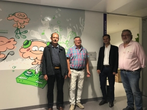« Apporter une touche de couleur et de vie dans un univers hospitalier : un projet qui a nécessité une intense mobilisation des clubs service locaux… ».